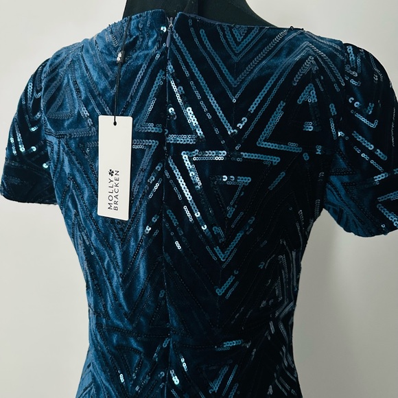 Formal cocktail dress - Size Medium - Navy - NWT - Molly Bracken - Picture 4 of 6